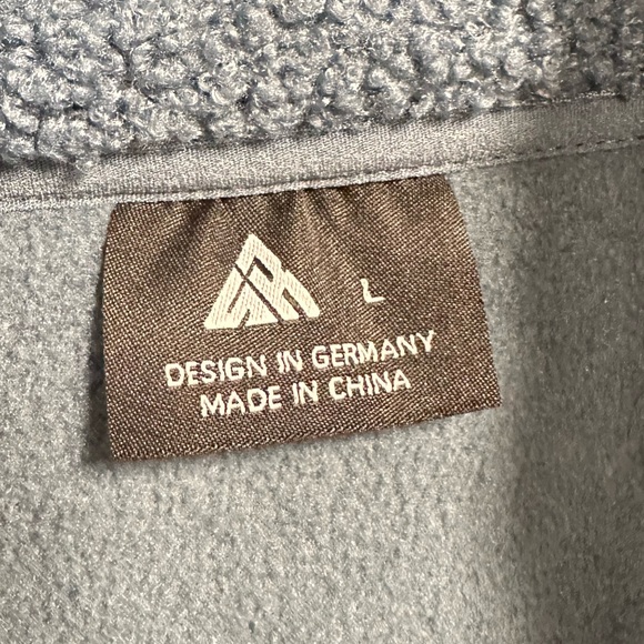 Speed Your Run full zipper front jacket sweatshirt solid blue zip pockets new - Picture 4 of 7